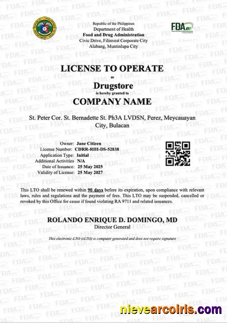 Philippines license to operate